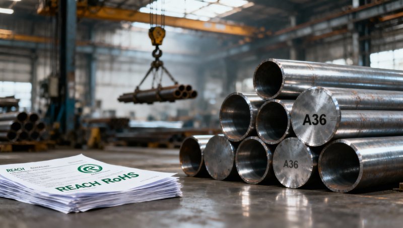 Is your A36 Carbon Steel Round Bar supplier in China audited for export compliance (REACH, RoHS, customs HS code accuracy)?