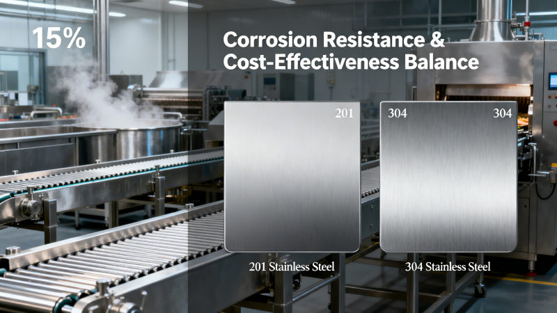 201 vs 304 Stainless Steel Cost for Food Industry: Corrosion Resistance vs Budget Trade-offs