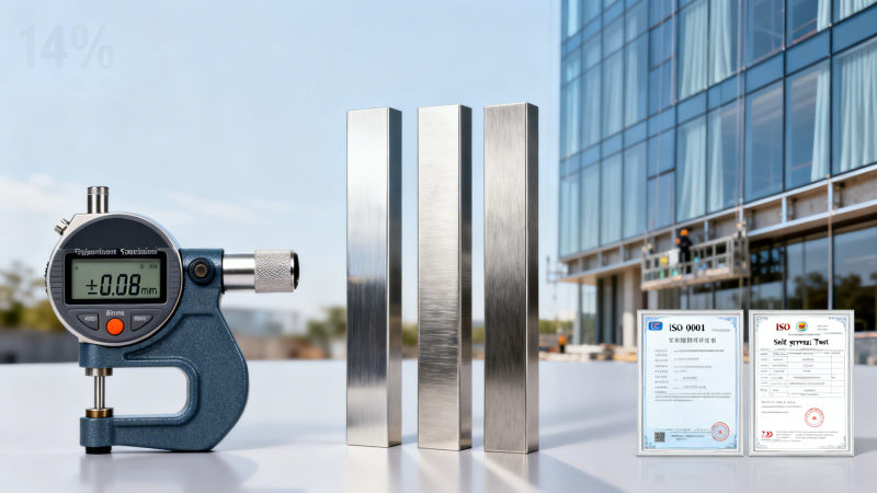 Stainless Steel Square Bar for Architectural Use: Surface Finish Options, Tolerances & Compliance with ISO 9001