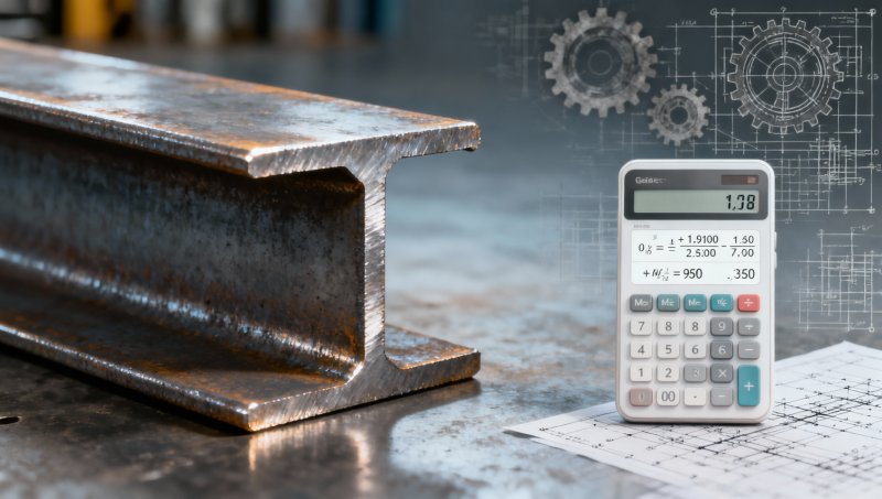 Cómo calcular el peso de la viga I para proyectos industriales — Fórmula gratuita + herramienta de calculadora en línea incluida
