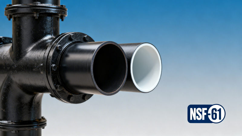 Is black metal pipe suitable for potable water? FAQ on material safety and NSF-61 compliance