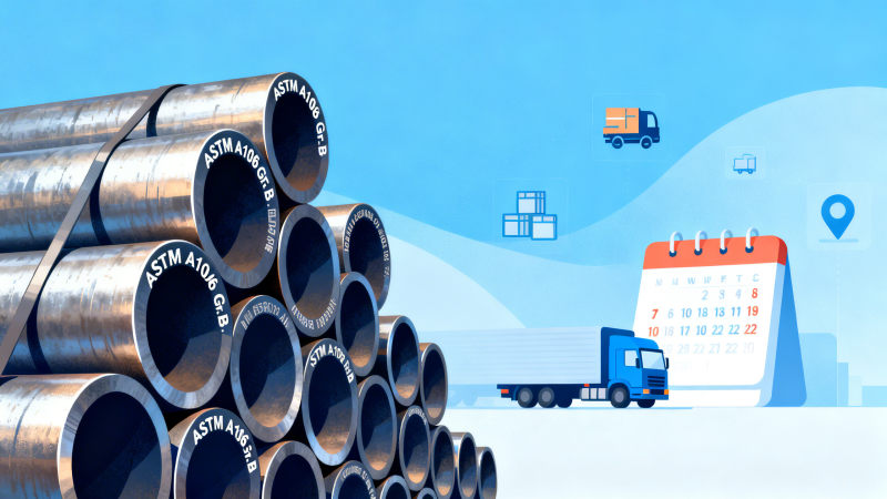 Carbon steel seamless pipe lead time trends: Average delivery windows across 8 global suppliers (2026 Q1)