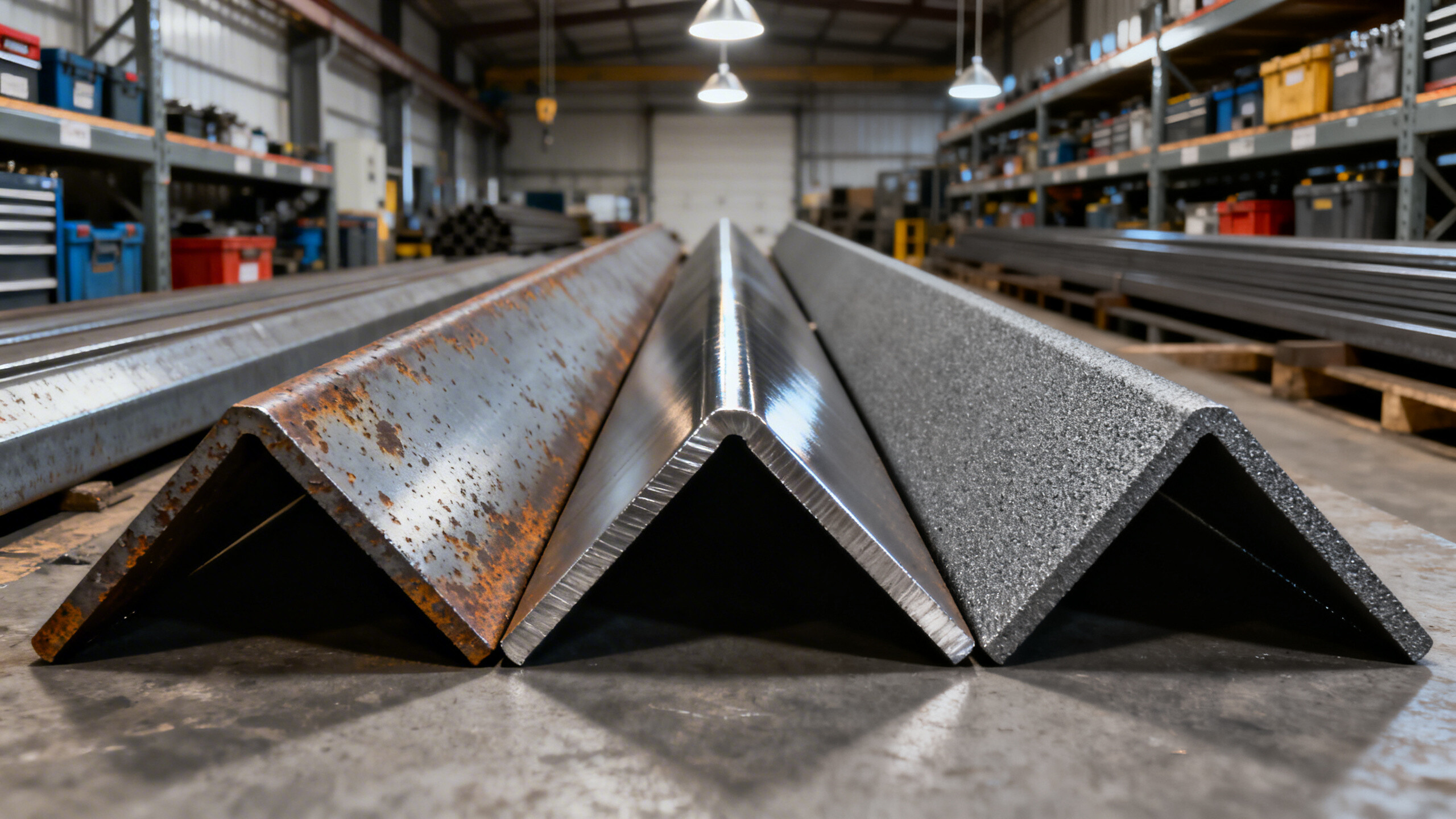 Opciones de acabado superficial de la barra angular de acero al carbono: laminado en caliente, decapado y engrasado, o granallado: ¿cuál se adapta a su línea de fabricación?