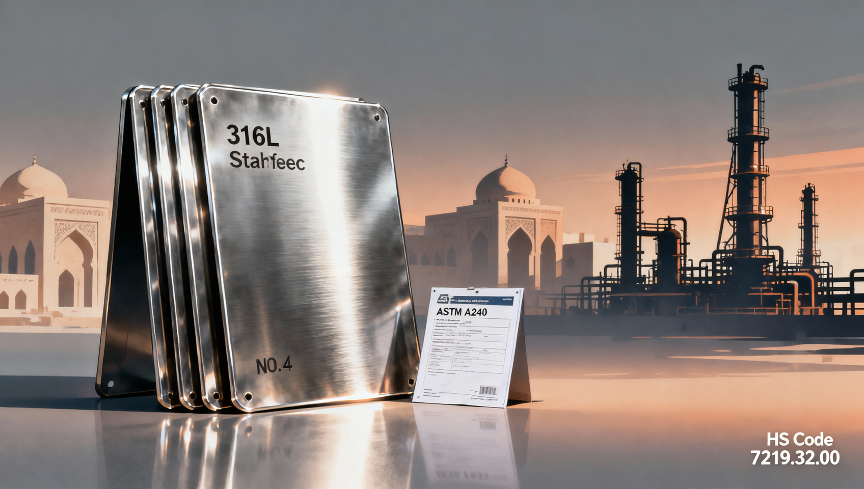 Proveedor de placas planas de acero inoxidable en Oriente Medio: lista verificada de 7 distribuidores con asistencia para el despacho de aduanas en los Emiratos Árabes Unidos y Arabia Saudí.