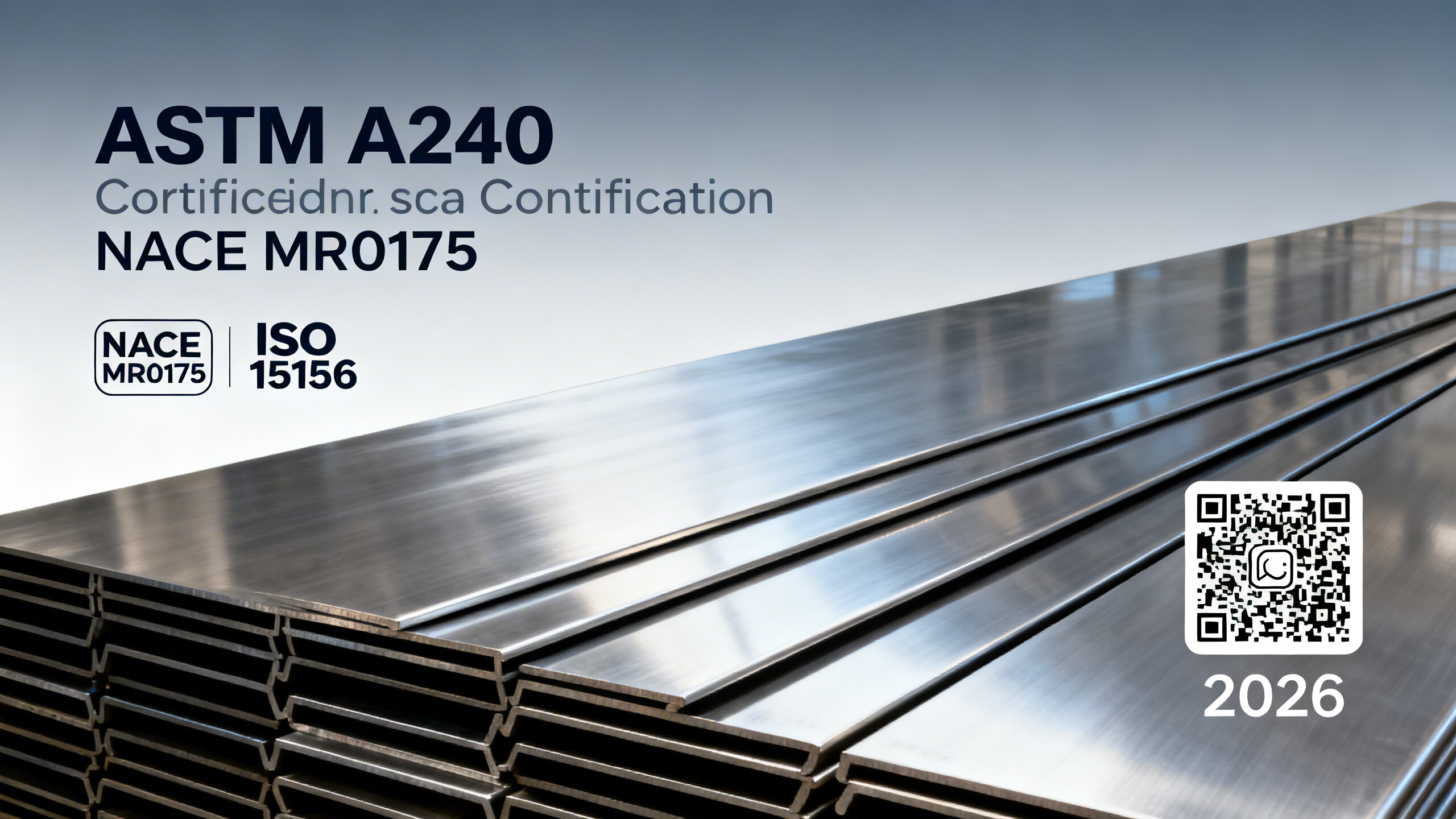Placas metálicas de acero inoxidable para la industria del petróleo y el gas: lista de verificación de conformidad para 2026: NACE MR0175, ASTM A240 y requisitos de pruebas hidráulicas.