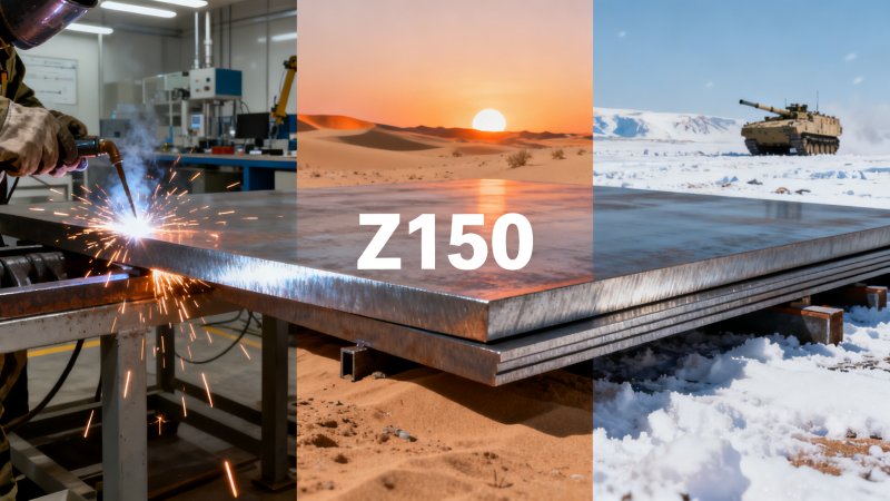 Comparing weldability and durability of Z150 steel sheet in various military environments
