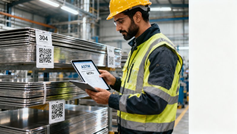 How Middle East fabrication shops verify flat plate stainless steel supplier certifications before placing bulk orders