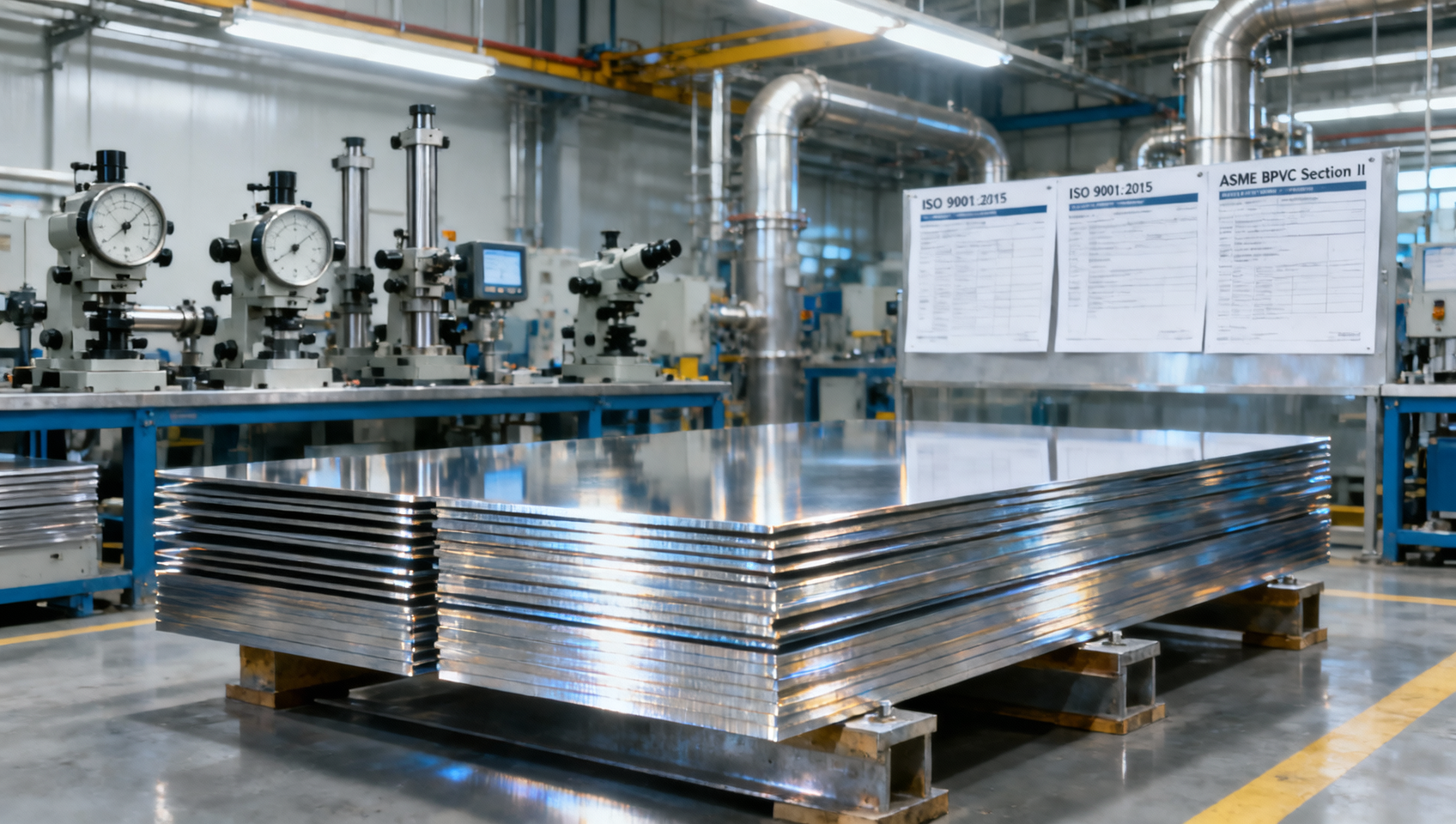 ¿Su proveedor de placas resistentes a la corrosión en Medio Oriente está certificado según ISO 9001:2015 y ASME BPVC Sección II?