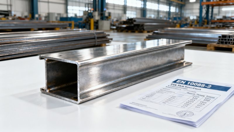 Where to find a 316 angle steel supplier in Europe with EN 10088-2 compliance and 4-week lead time