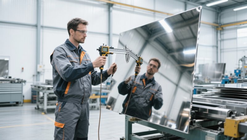 What custom size options are available for mirror stainless sheet without minimum order penalties