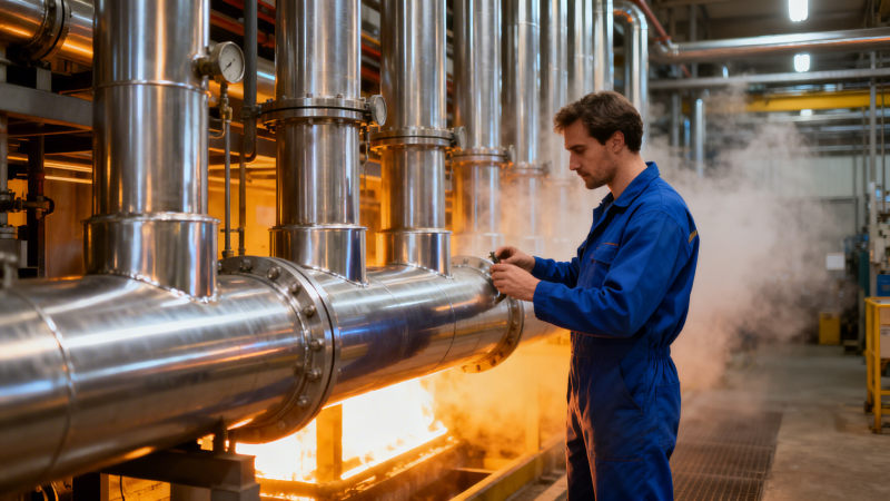 How does pipe stainless steel seamless reduce failure risk in high-temperature boiler feedwater applications?