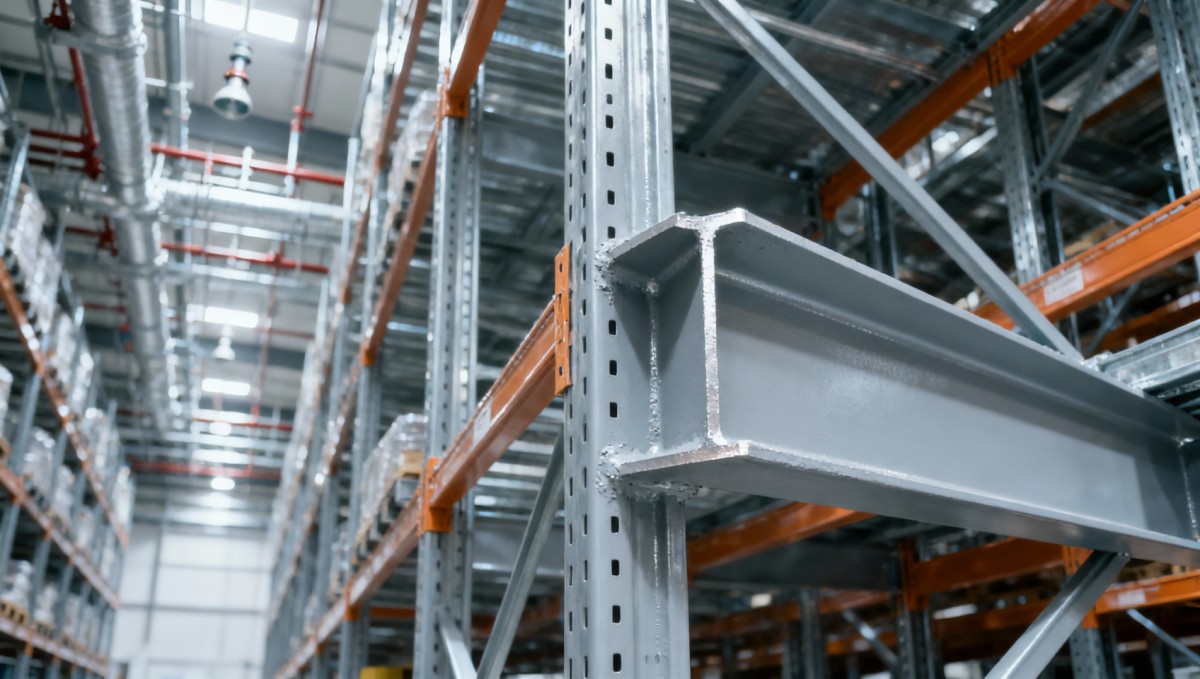 Hot rolled I beam fire resistance duration when used in automated warehouse racking columns