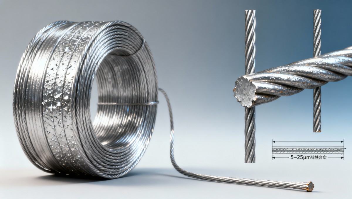 Galvanized stainless steel wire sounds redundant — but it solves a specific adhesion problem