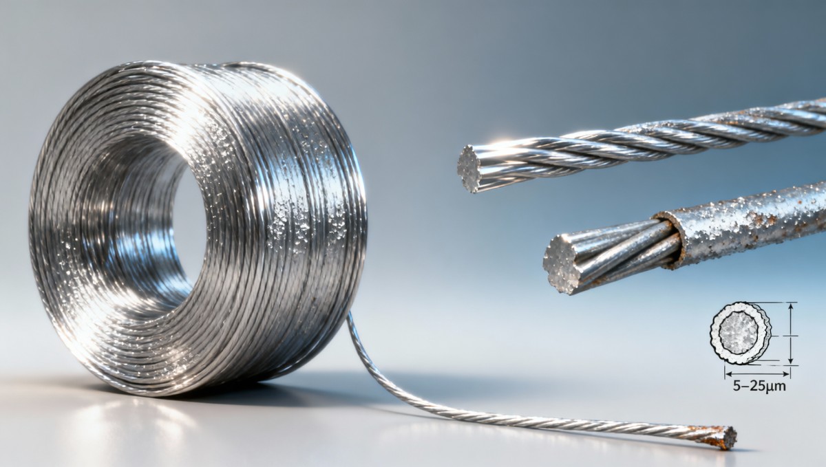 Galvanized stainless steel wire sounds redundant — but it solves a specific adhesion problem