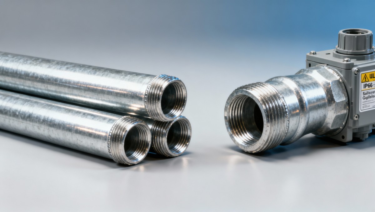 Galvanized pipe electrical use in wet locations: Code-compliant or just common practice?