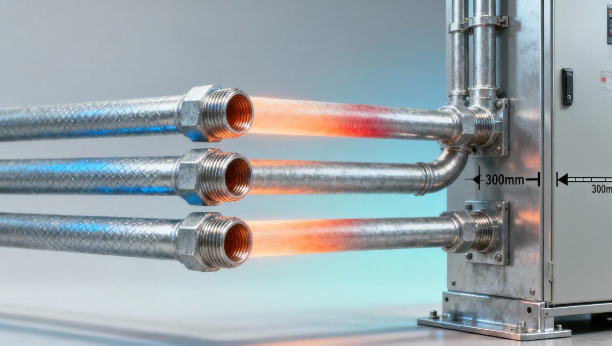 Galvanized steel electrical conduit heats up more than PVC under load — what that means for panel spacing