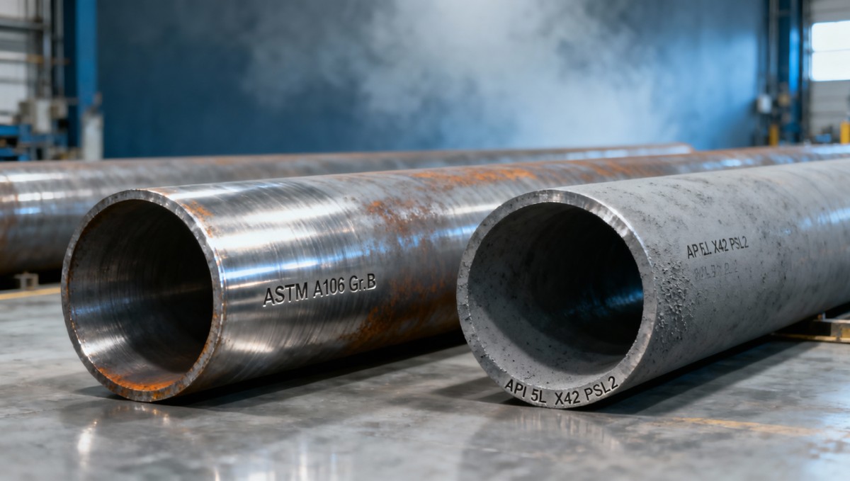 Carbon steel pipe A106 isn’t interchangeable with API 5L X42 — even when dimensions match
