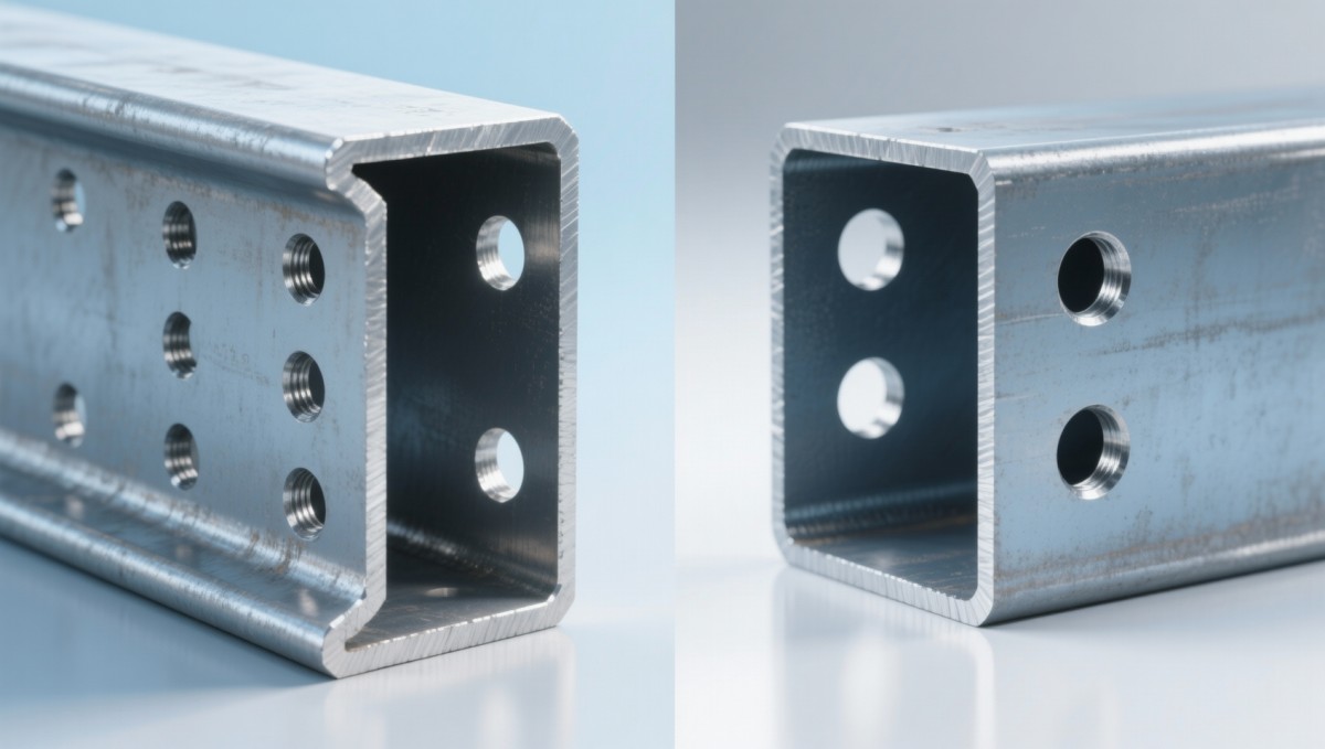 A36 angle strength specs assume full-section yield—what if you drill through the leg?