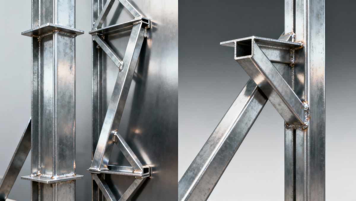 Bracing angle orientation matters—why vertical vs. diagonal placement changes load path behavior