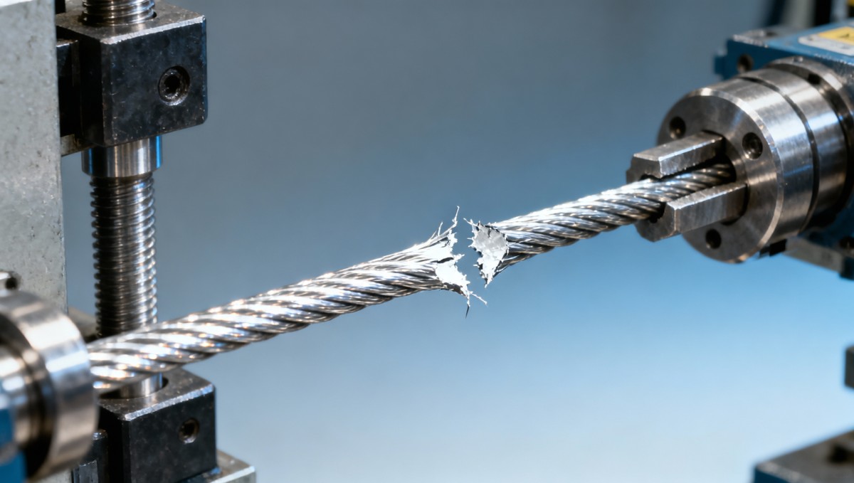 Stainless steel wire breaks unexpectedly during tension tests—common causes