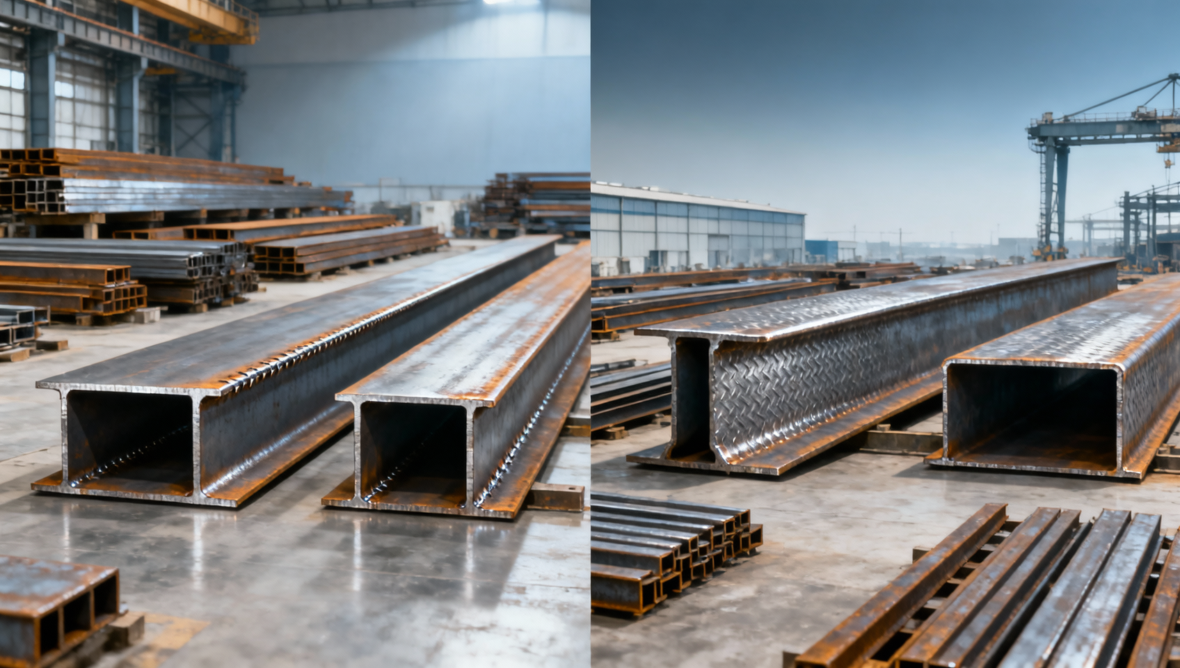 Vigas de acero estructural para la construcción: ¿soldadas o laminadas?