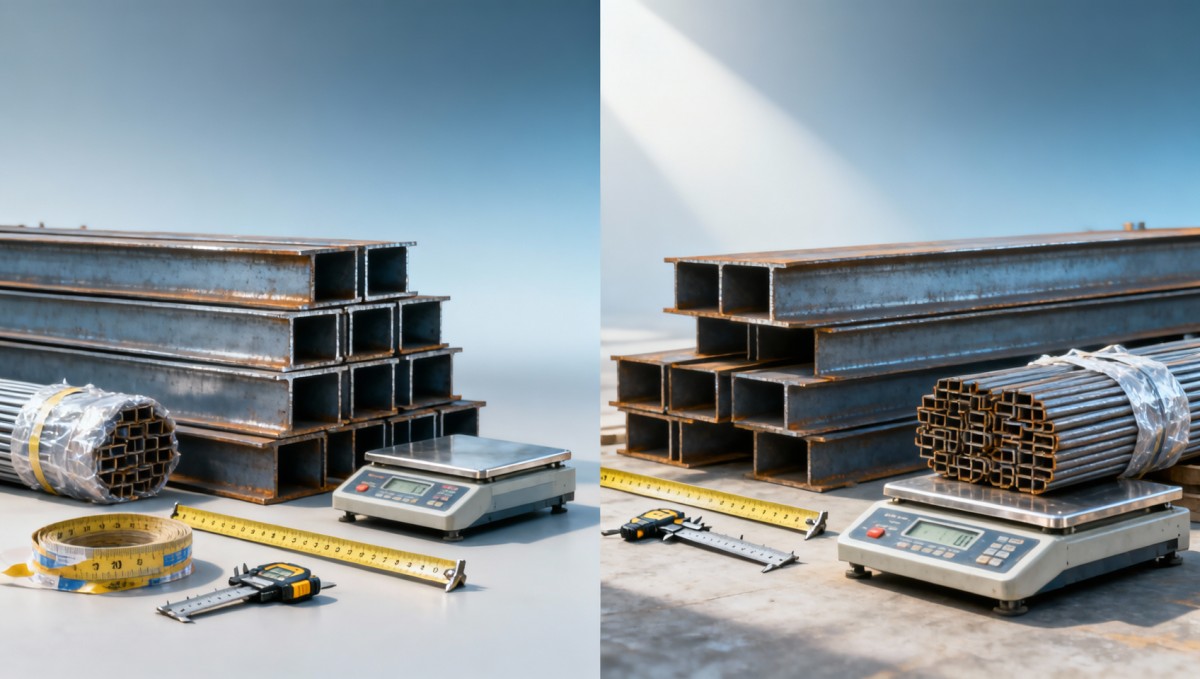 Steel Beam Weight Calculator Results vs Actual Delivery Weight