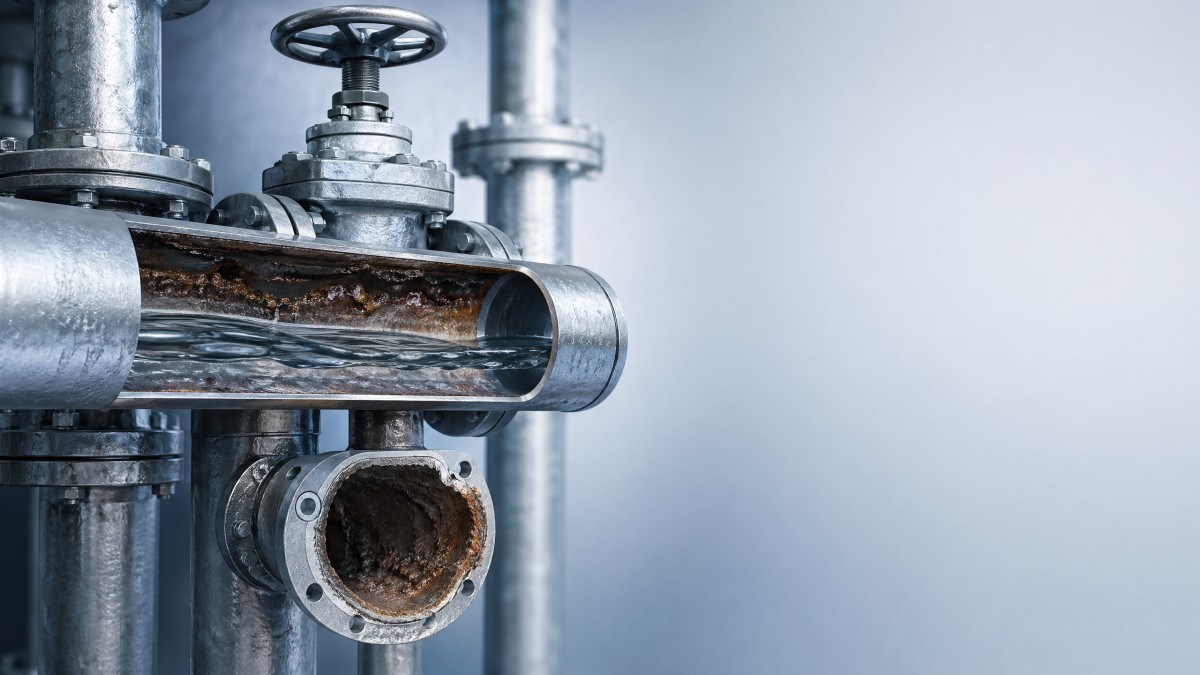 Galvanized pipe for water supply and hidden rust risks