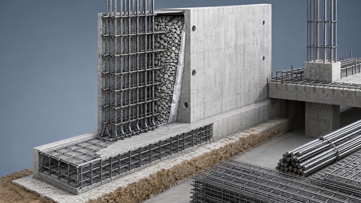 Rebar for retaining wall: common design oversights