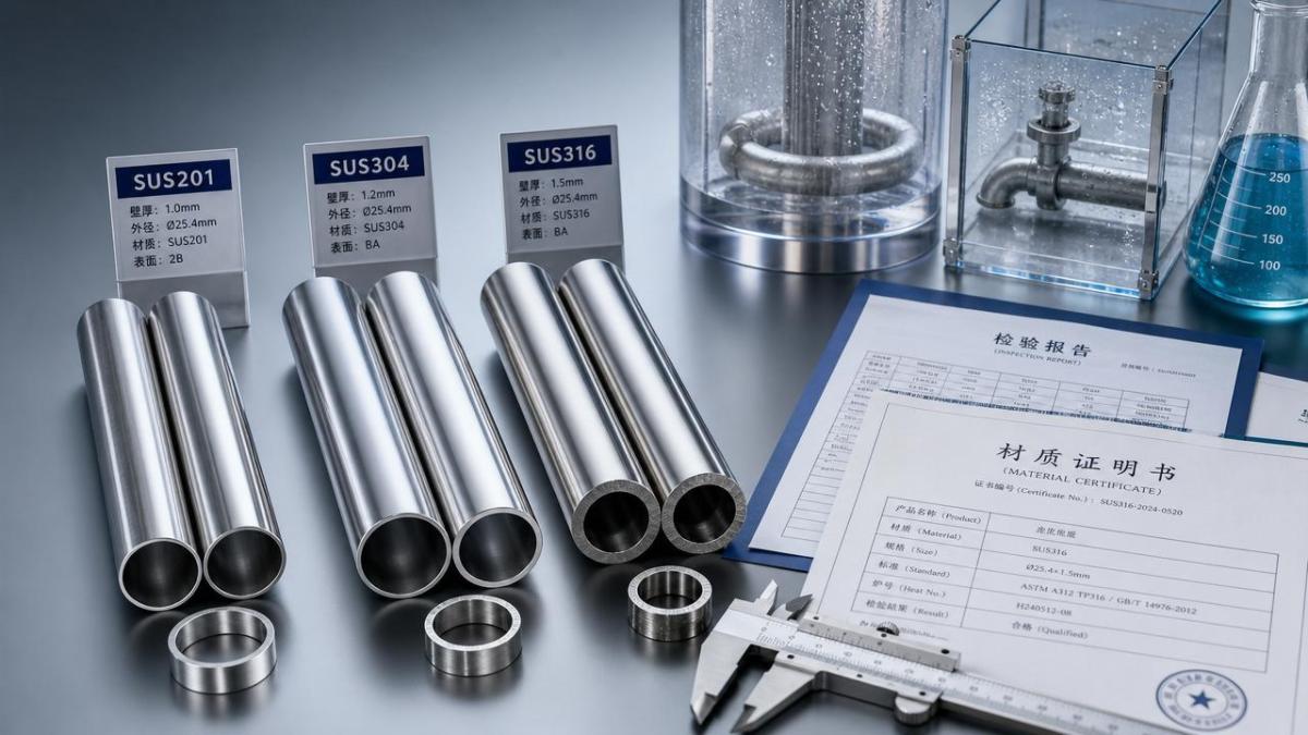 SUS Pipe Grade Differences That Often Lead to Wrong Orders