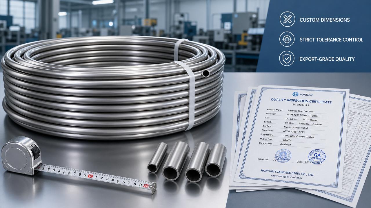 Cómo personalizamos bobinas de tubos de acero inoxidable para proyectos