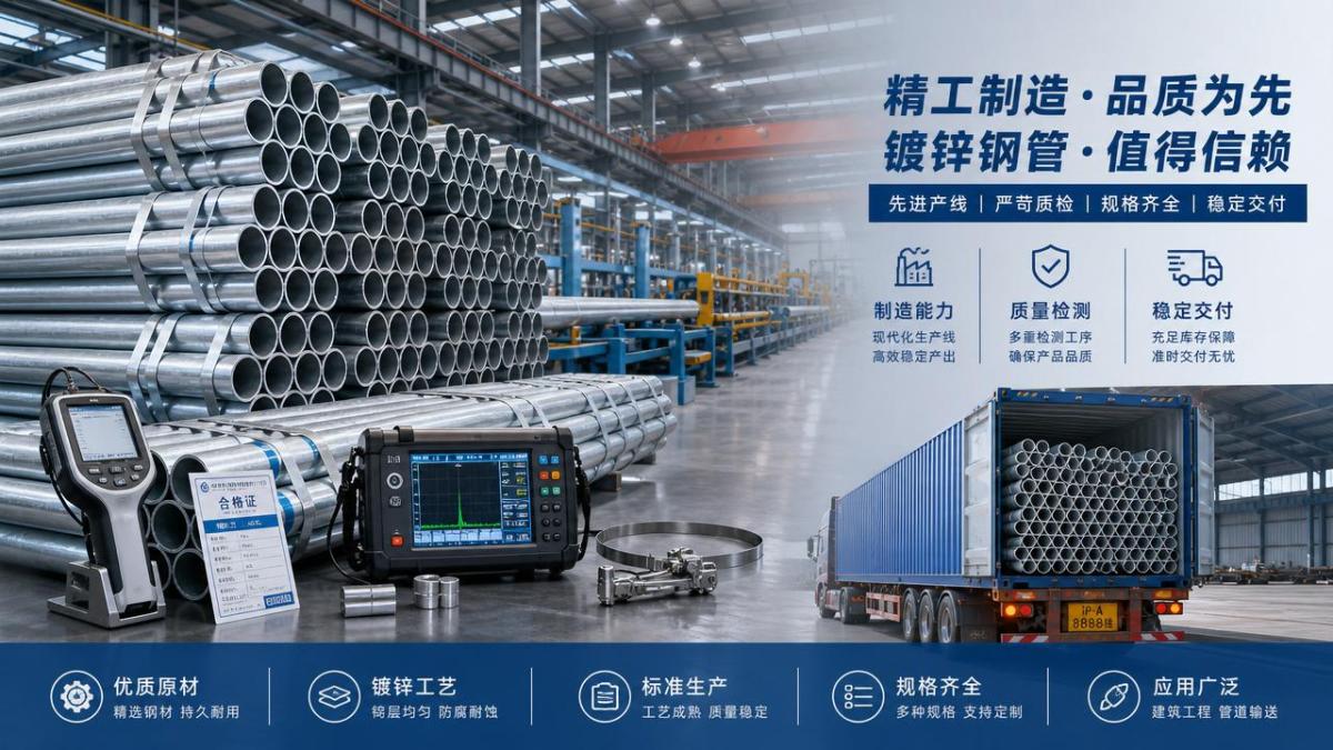How to spot a reliable galvanized steel pipe manufacturer
