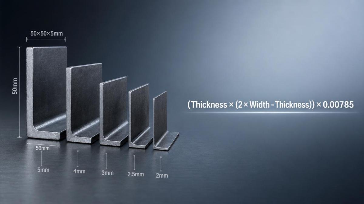Steel Angle Iron: Weight Calculation Guide