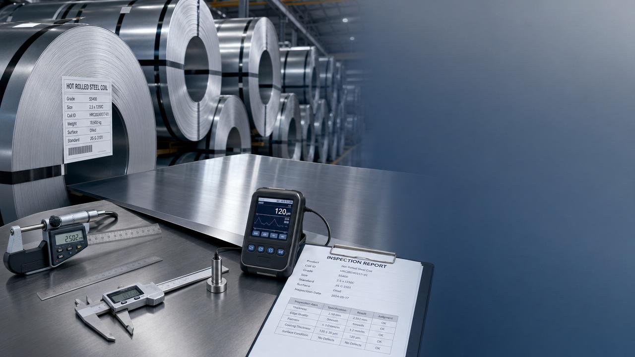 Bobina de acero laminado plano: controles de calidad que importan
