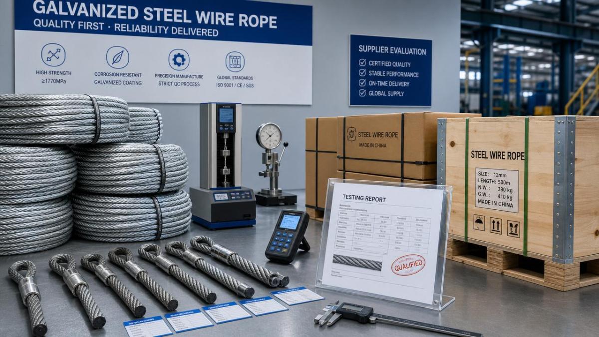 How to Evaluate a Galvanized Steel Wire Rope Supplier