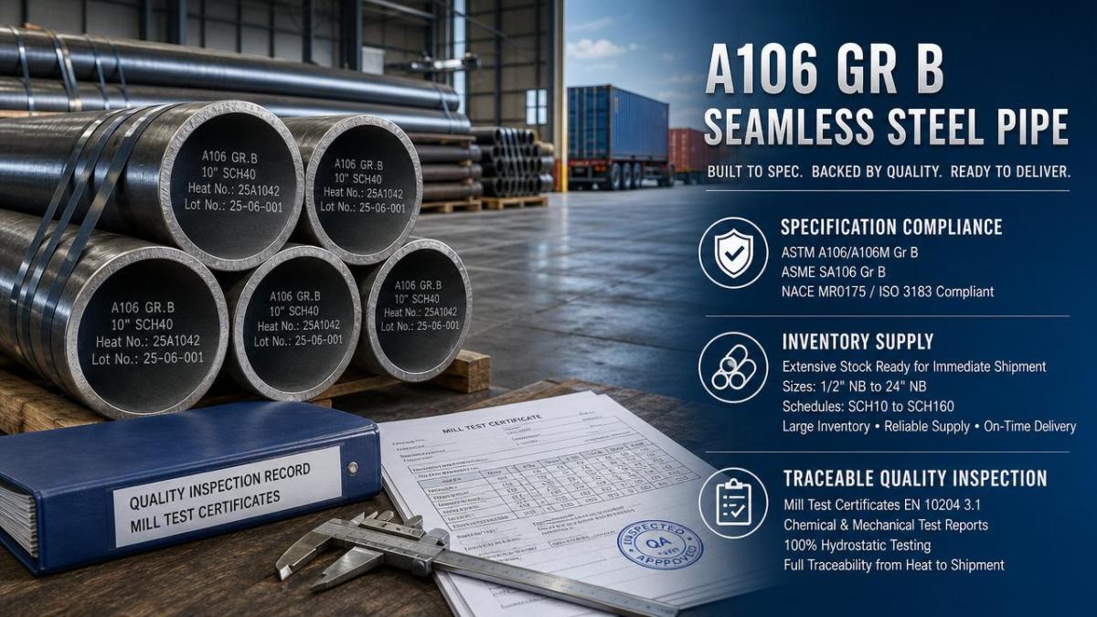 How to compare A106 Gr B seamless pipe suppliers in USA