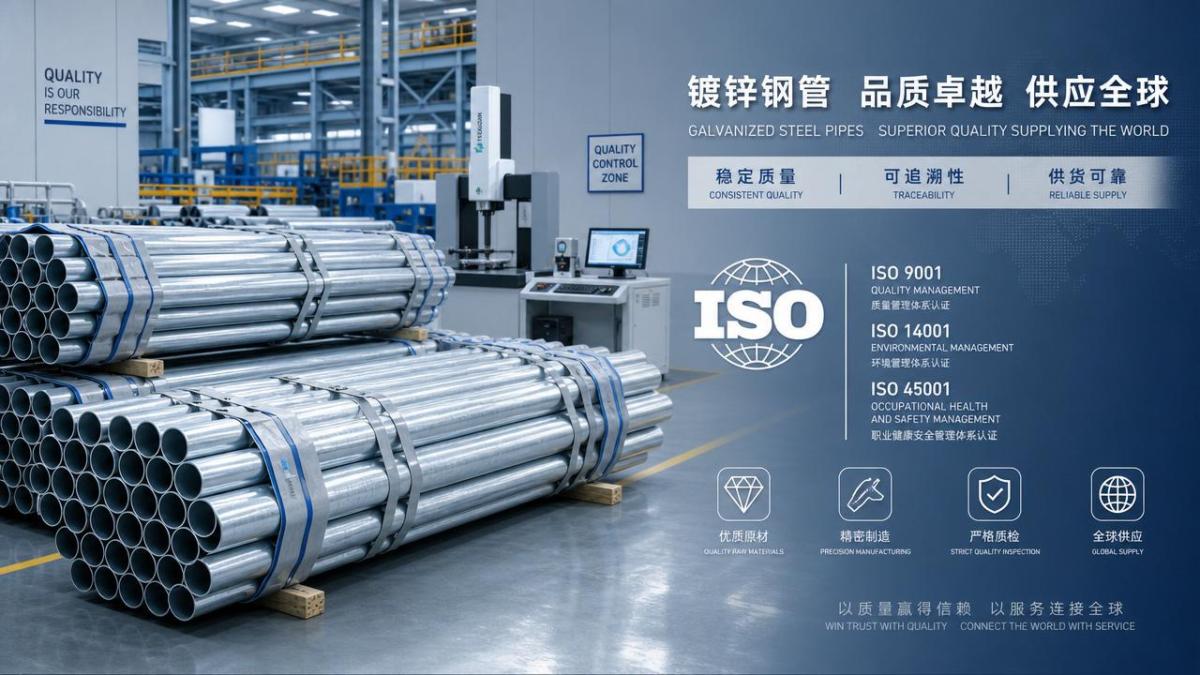 Why ISO certified galvanized pipe makers stand out Why ISO certified galvanized pipe makers stand out
