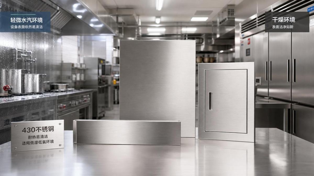 Is 430 stainless sheet enough for kitchen equipment
