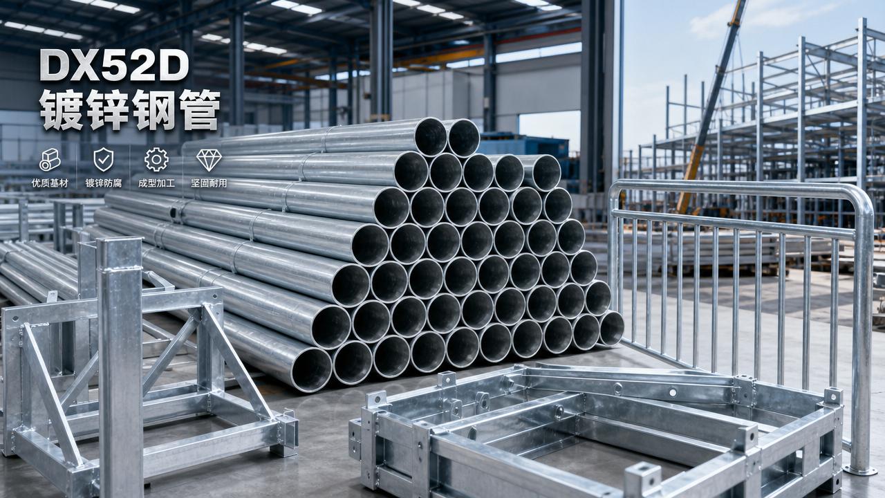 Tubo galvanizado DX52D: dónde ofrece su mejor rendimiento