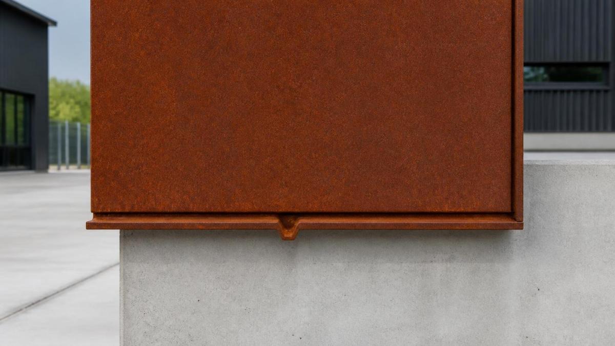 Chapa de acero Corten: límites de la meteorización, drenaje y riesgos de manchas