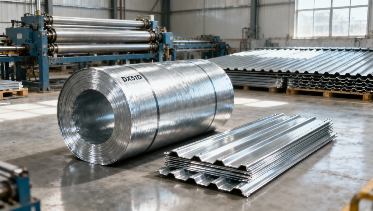 Chapa galvanizada DX51D para techos: especificaciones, recubrimiento y conceptos básicos de conformado Chapa galvanizada DX51D para techos: especificaciones, recubrimiento y conceptos básicos de conformado