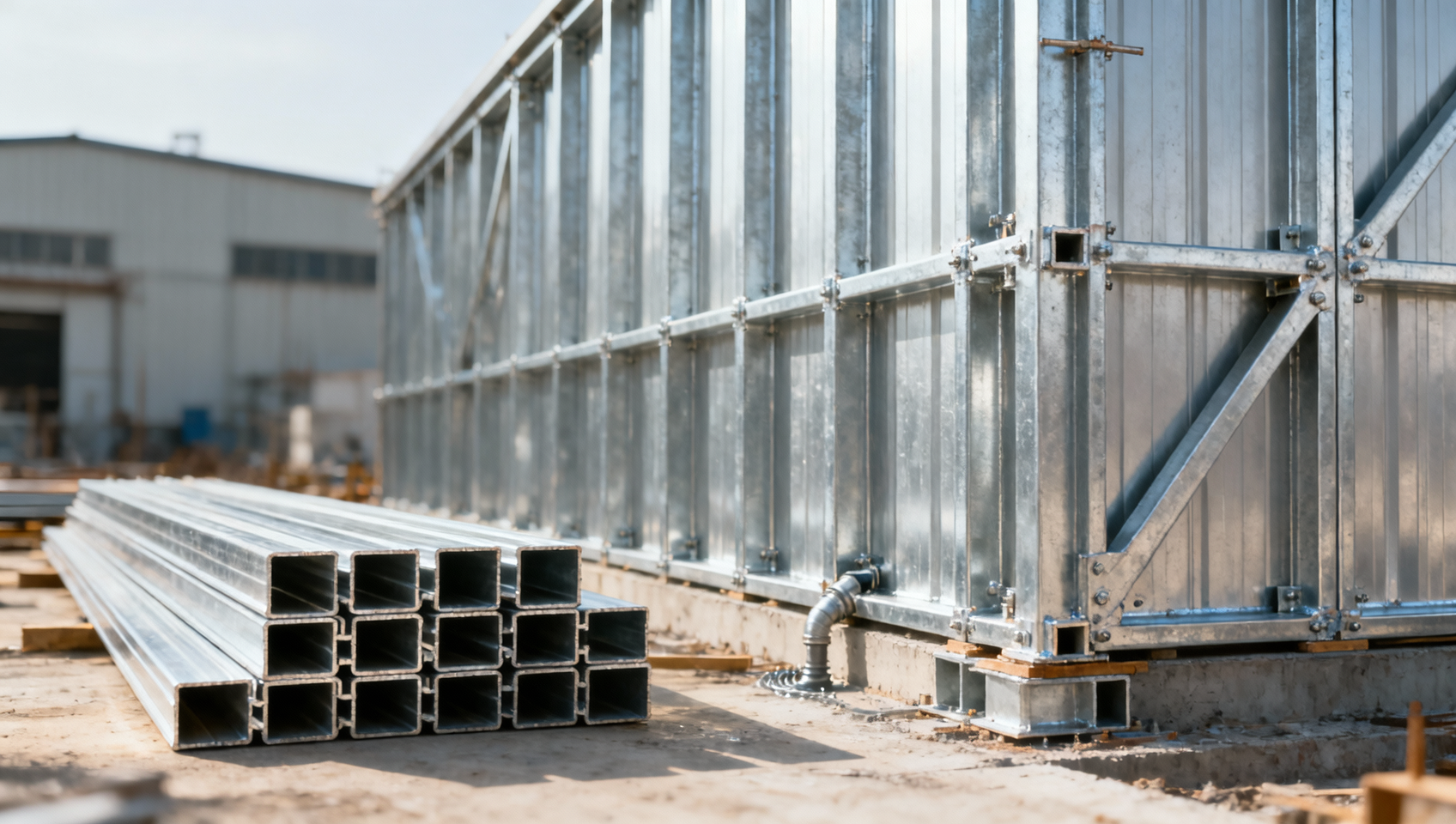 Which galvanized steel profile suits exterior framing?