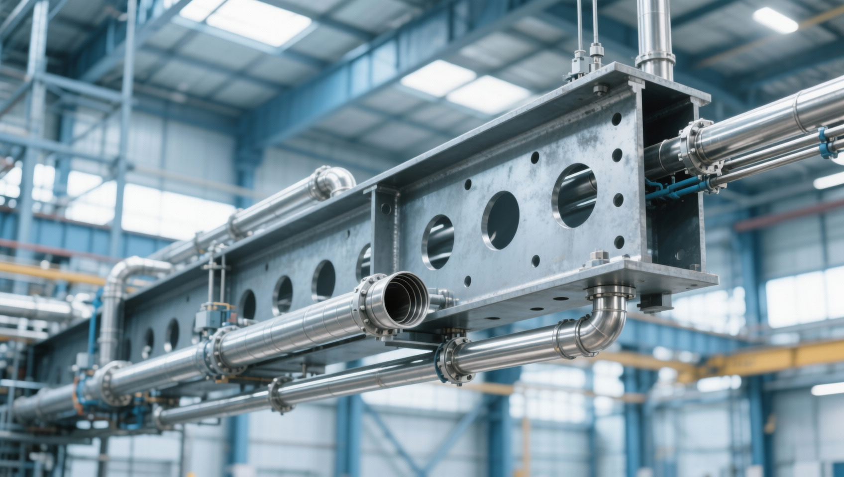 Can a perforated steel beam simplify service integration?