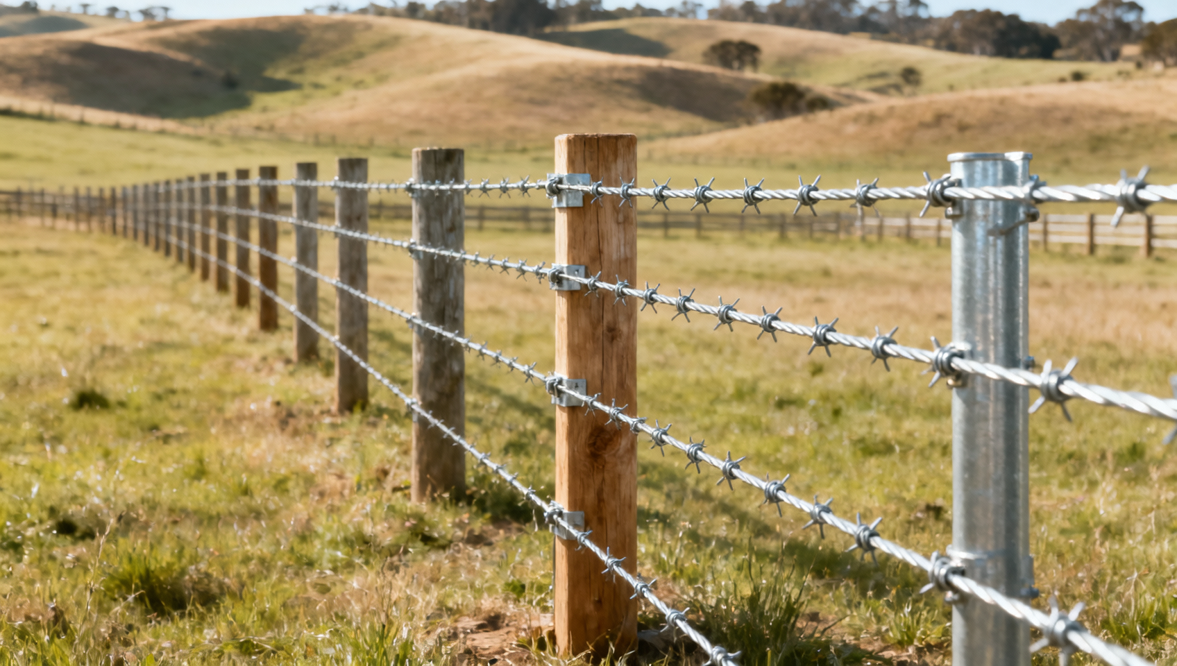Which steel wire gauge works best for a livestock fence?