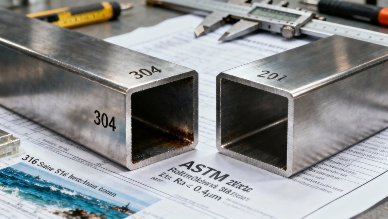 Stainless Steel Square Bar for Construction: Grade Selection Guide Based on Corrosion Risk & Structural Role