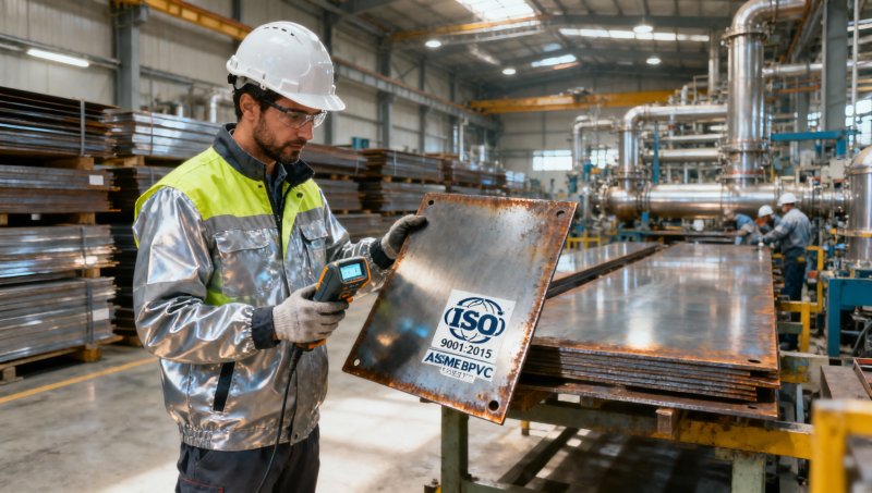 Is your corrosion-resistant plate supplier in the Middle East certified to ISO 9001:2015 and ASME BPVC Section II?