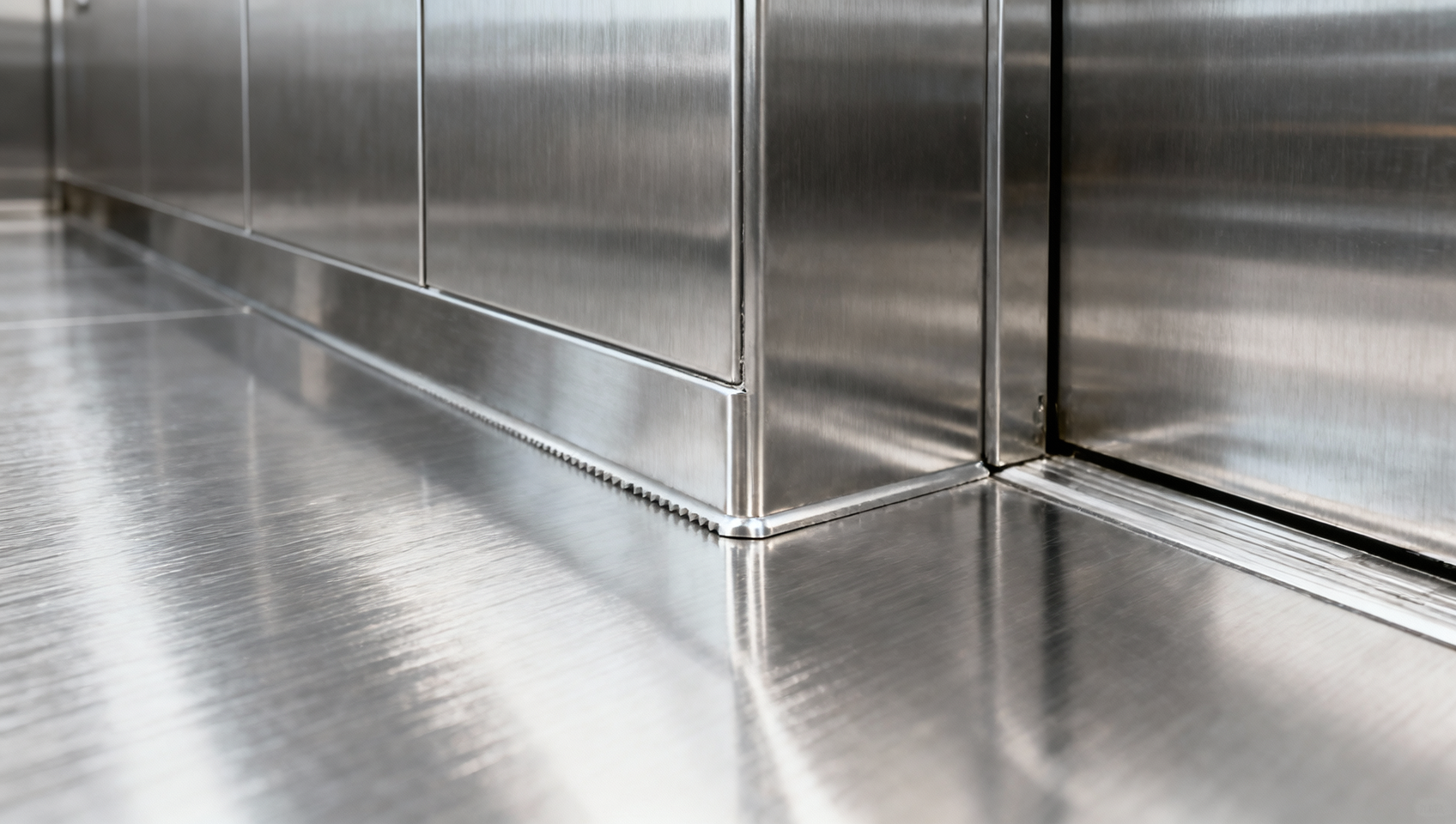 Quais graus de acabamento superficial de chapas de aço inoxidável frisadas para decoração de elevadores atendem aos padrões de acessibilidade EN 81-70