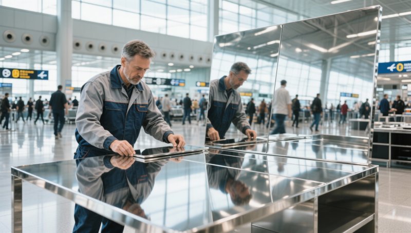 Why mirror stainless sheet for furniture is preferred over painted steel in high-traffic commercial interiors