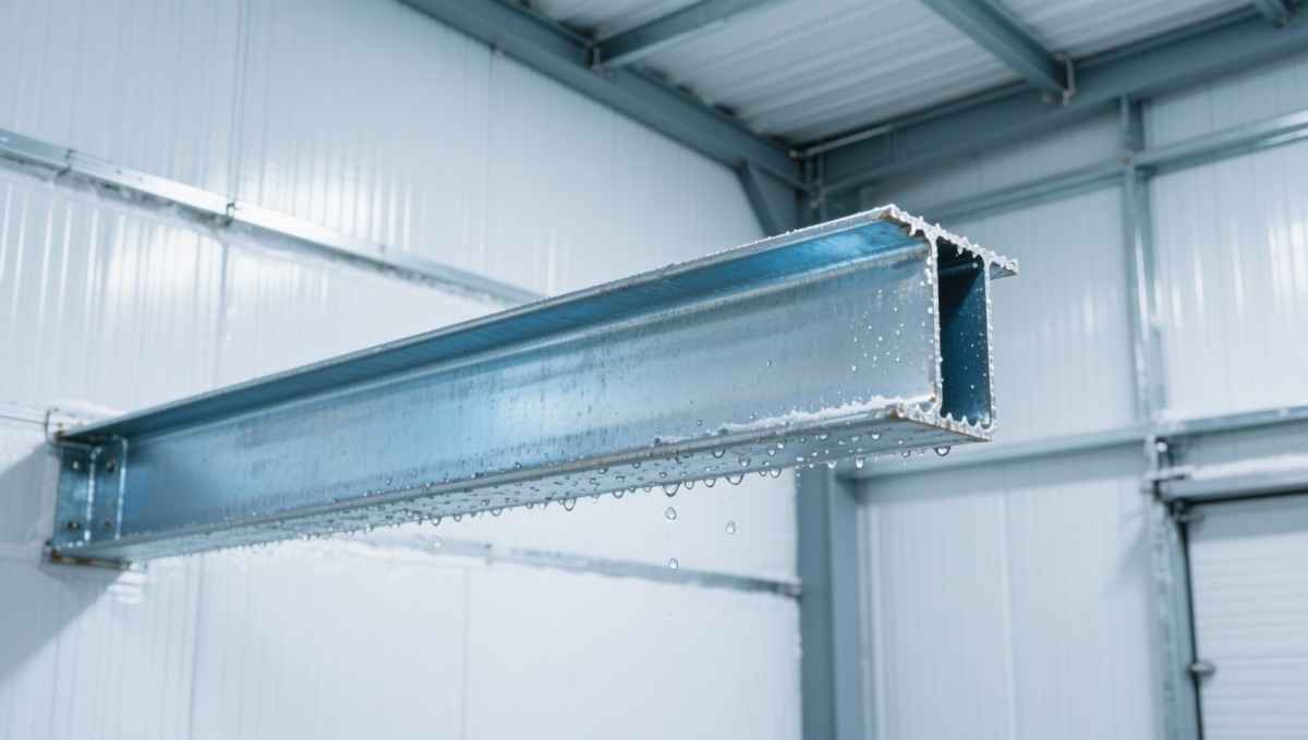 Can structural steel purlin meet ISO 20417 cold storage requirements without additional coating?