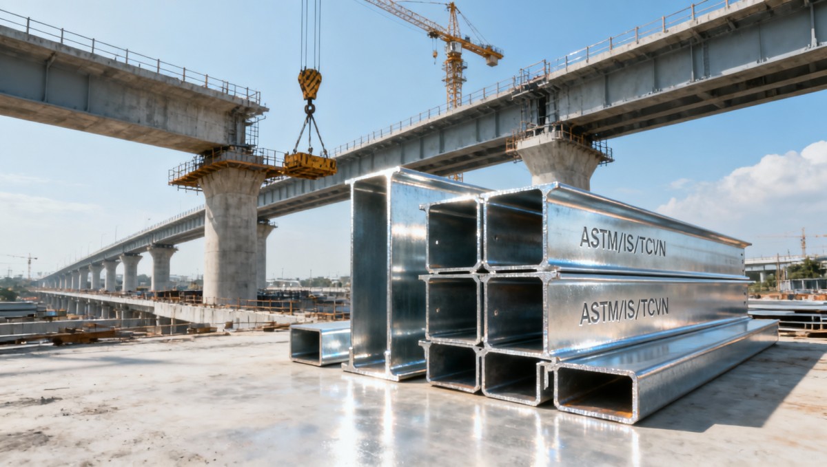Shandong steel mill certifications required for bridge project procurement in India and Vietnam Certificações necessárias para aço de Shandong em projetos de ponte na Índia e Vietnã