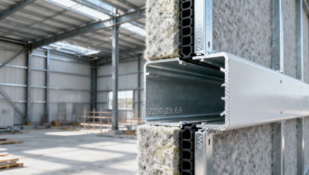 Steel profiles for prefab buildings: How wall panel integration affects thermal bridging calculations